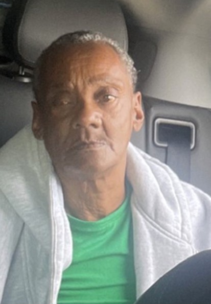 A close-up color photograph of 67-year-old Arlean Mason sitting in a vehicle, wearing a bright green t-shirt and a light gray hooded jacket, as shown in the Silver Alert bulletin.