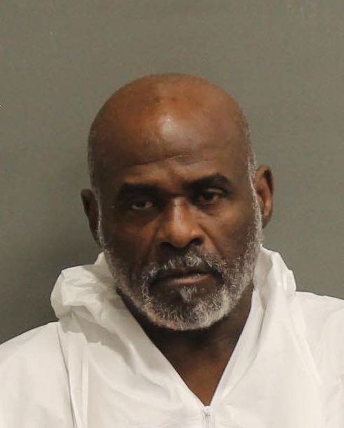 A booking photograph shows Steven Lamont Phillips, 56, of Nashville, Tennessee, who faces federal charges for illegal firearm possession by a convicted felon.