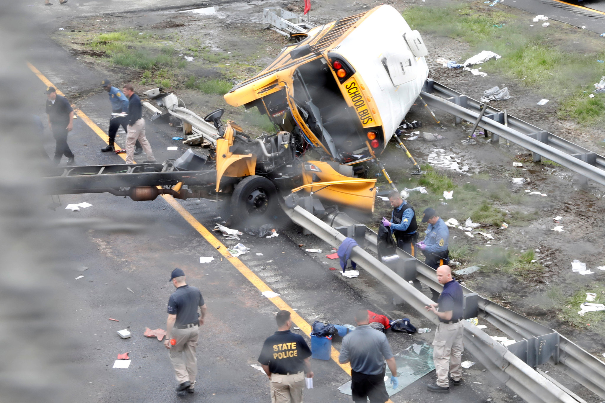 Twelve children injured in New Jersey school bus crash