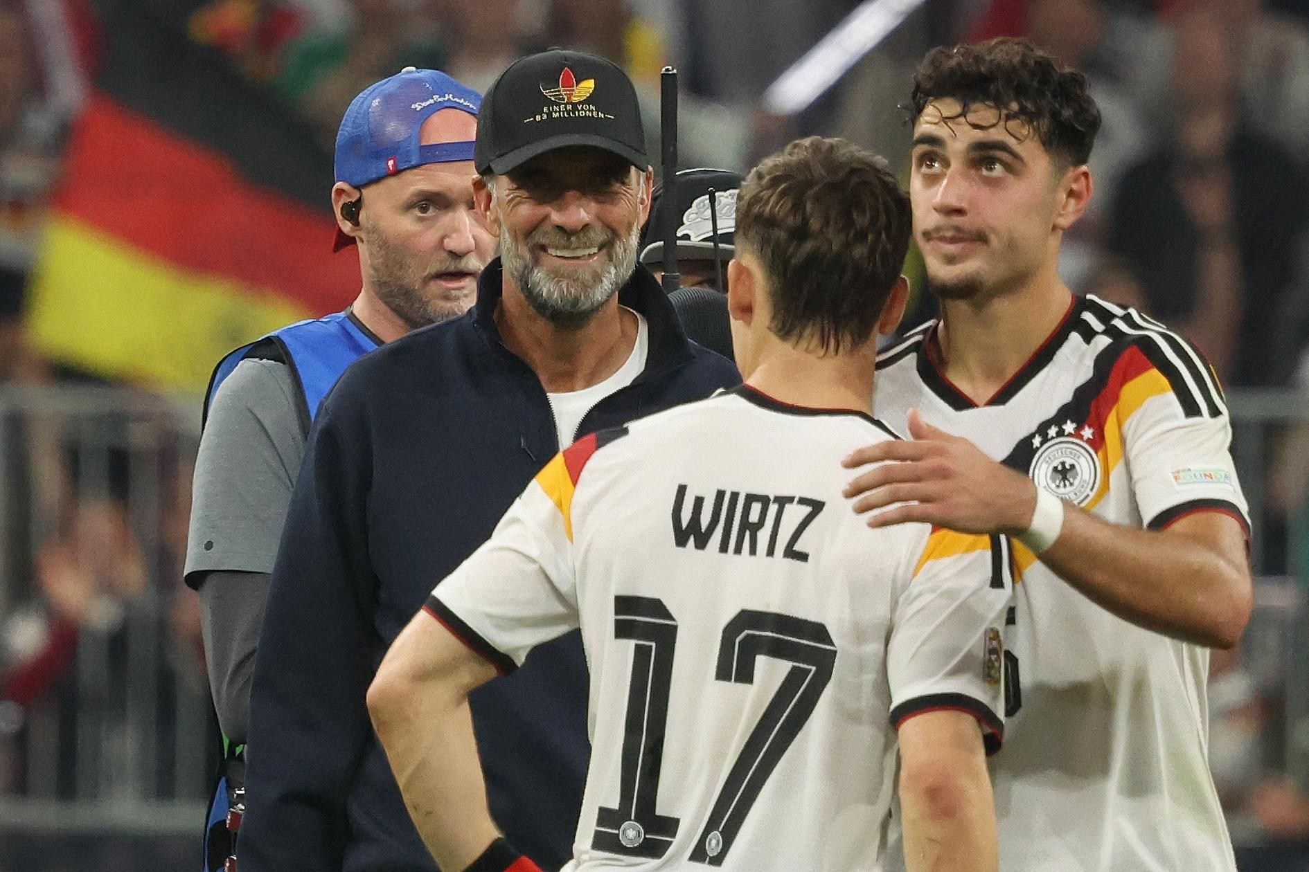 Germany coach Jürgen Klopp is thoroughly impressed by Aleksandar Pavlović