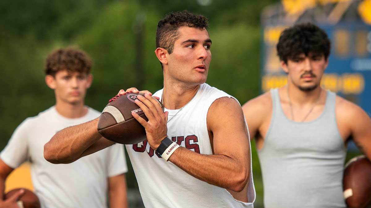 Yale QB Dante Reno dedicates dominant win over Merrimack to late father Tony