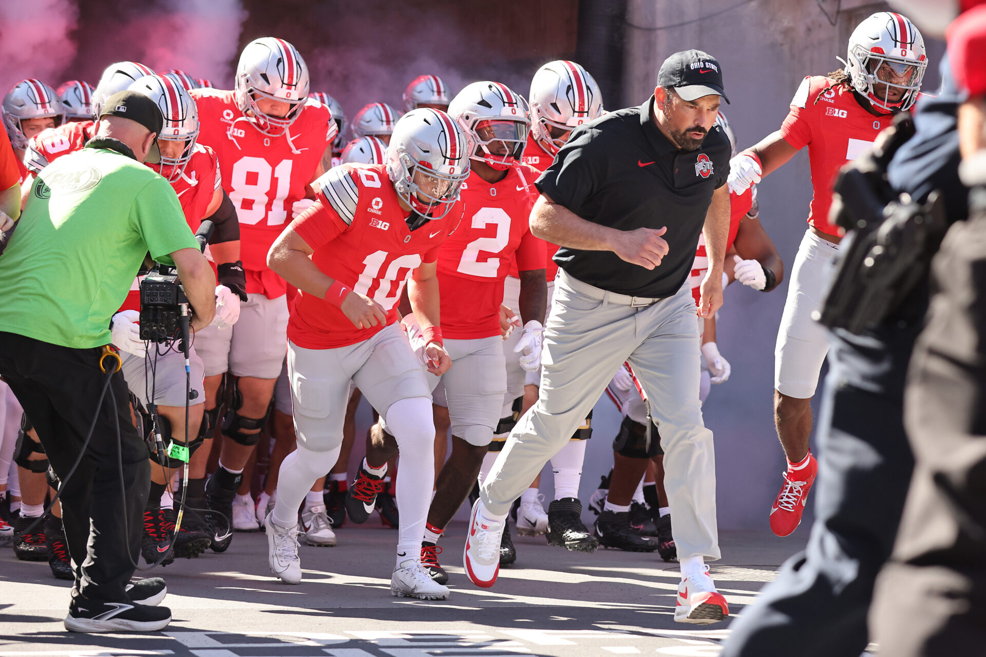 Dave Portnoy bashes Ohio State’s Ryan Day after being sidelined by ‘Big Noon Kickoff’