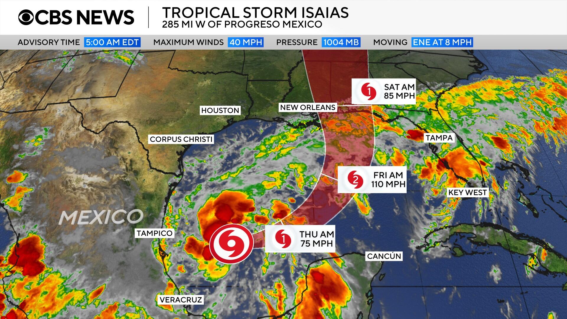Tropical Storm Isaias forms and could become Atlantic's 1st hurricane of 2026