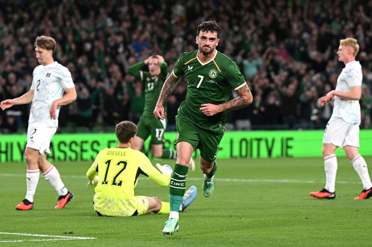 Parrott brace not enough as Ireland draw with Austria