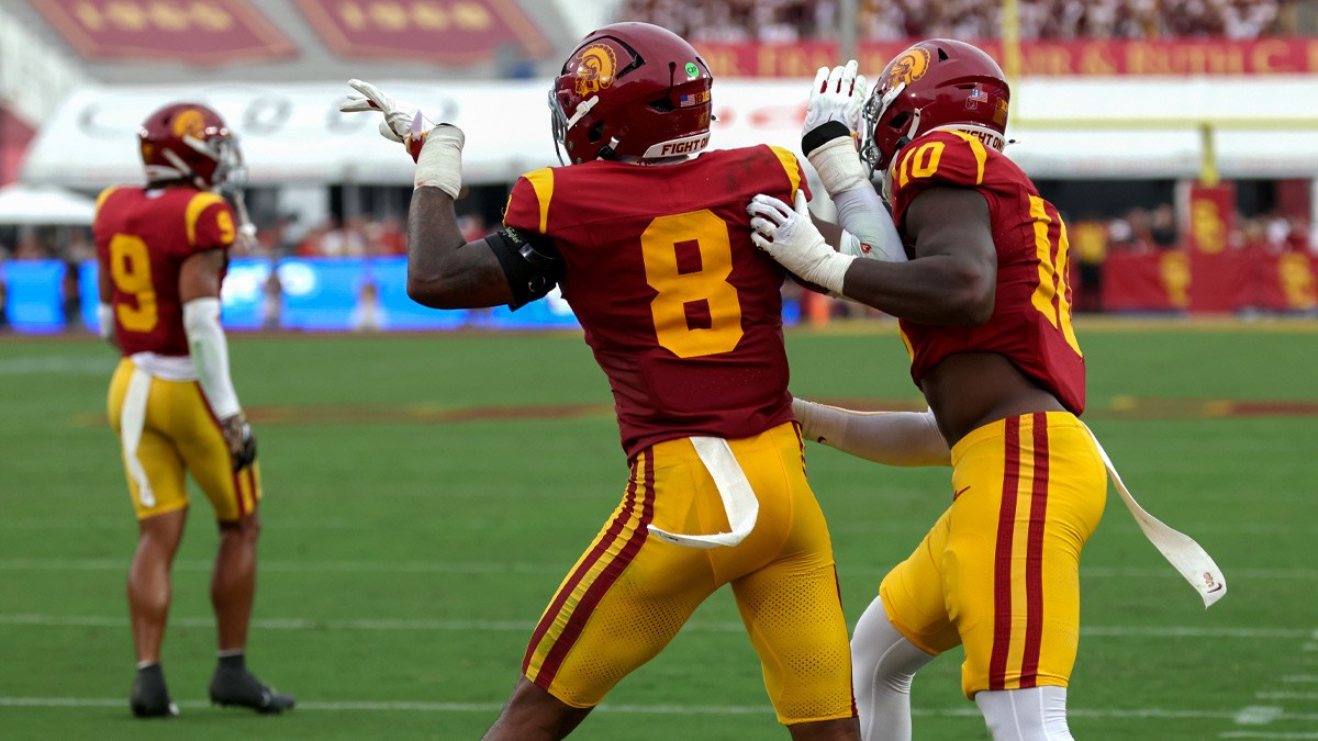 USC’s Lincoln Riley admits ‘disappointment’ in Desman Stephens celebrating after Dante Moore injury