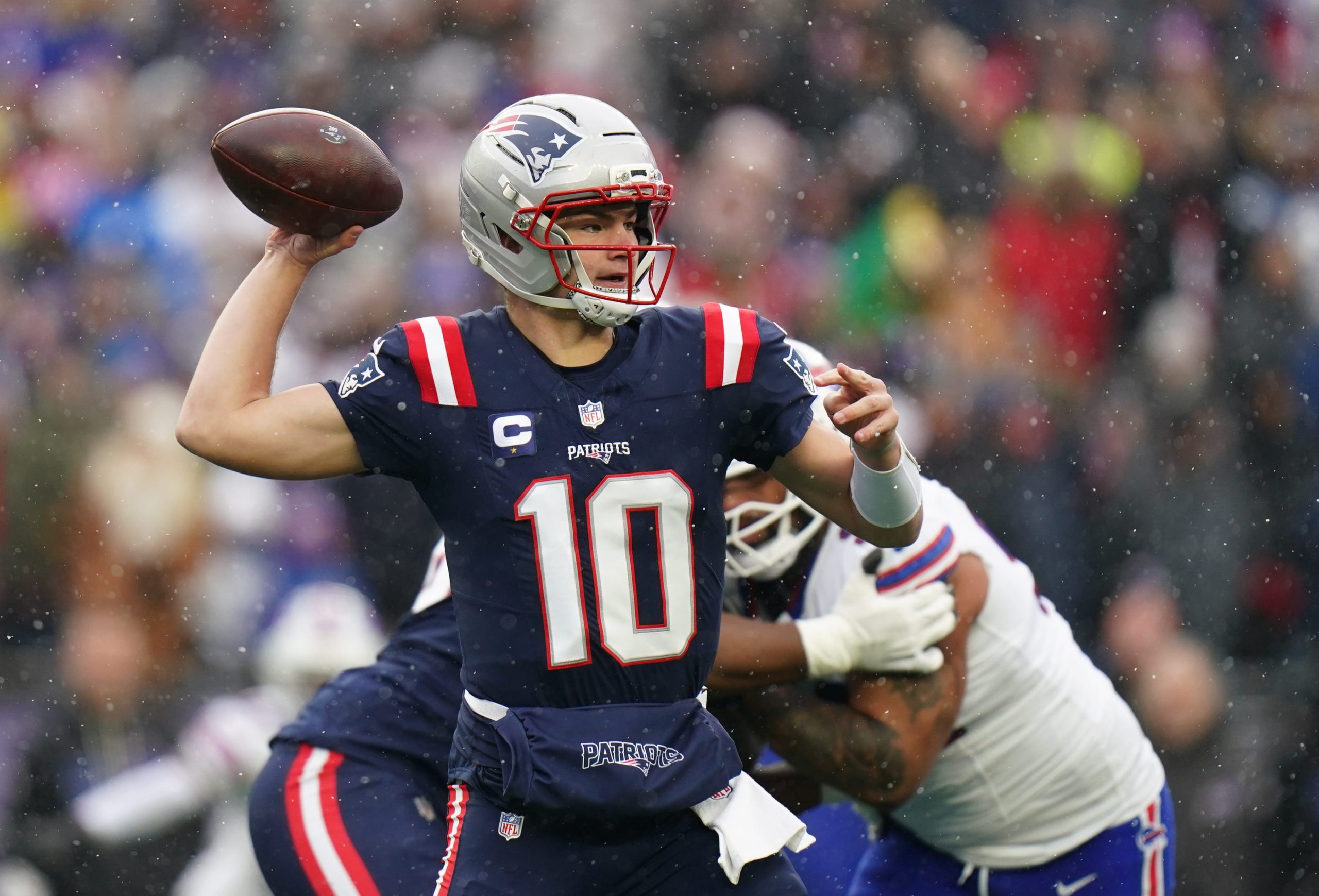Bills face a shaken Drake Maye and three questions of their own
