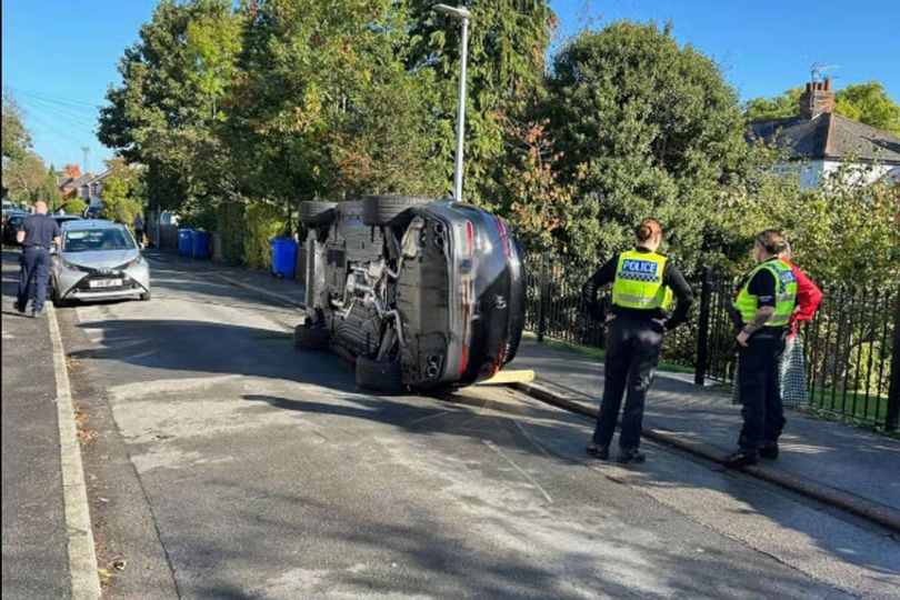 Second Premier League star within a month rolls car near training facility
