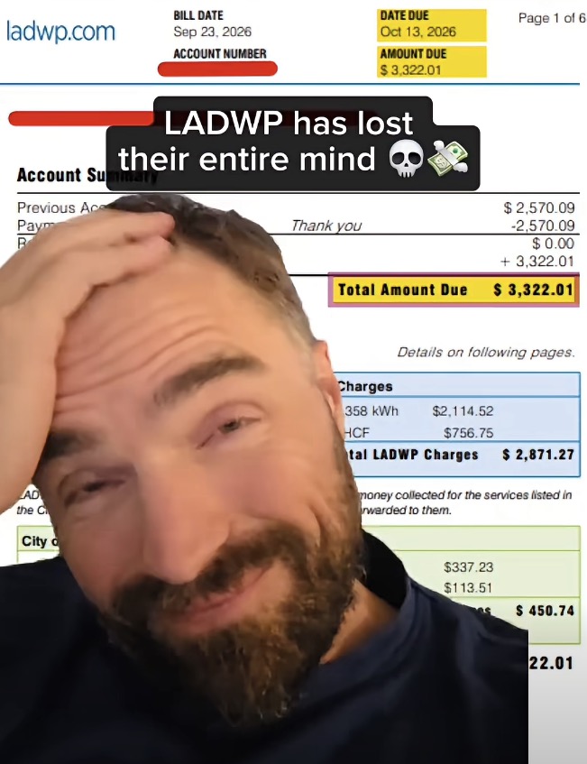 LA man’s insane $3,300 utility bill sparks major backlash, demand for probe