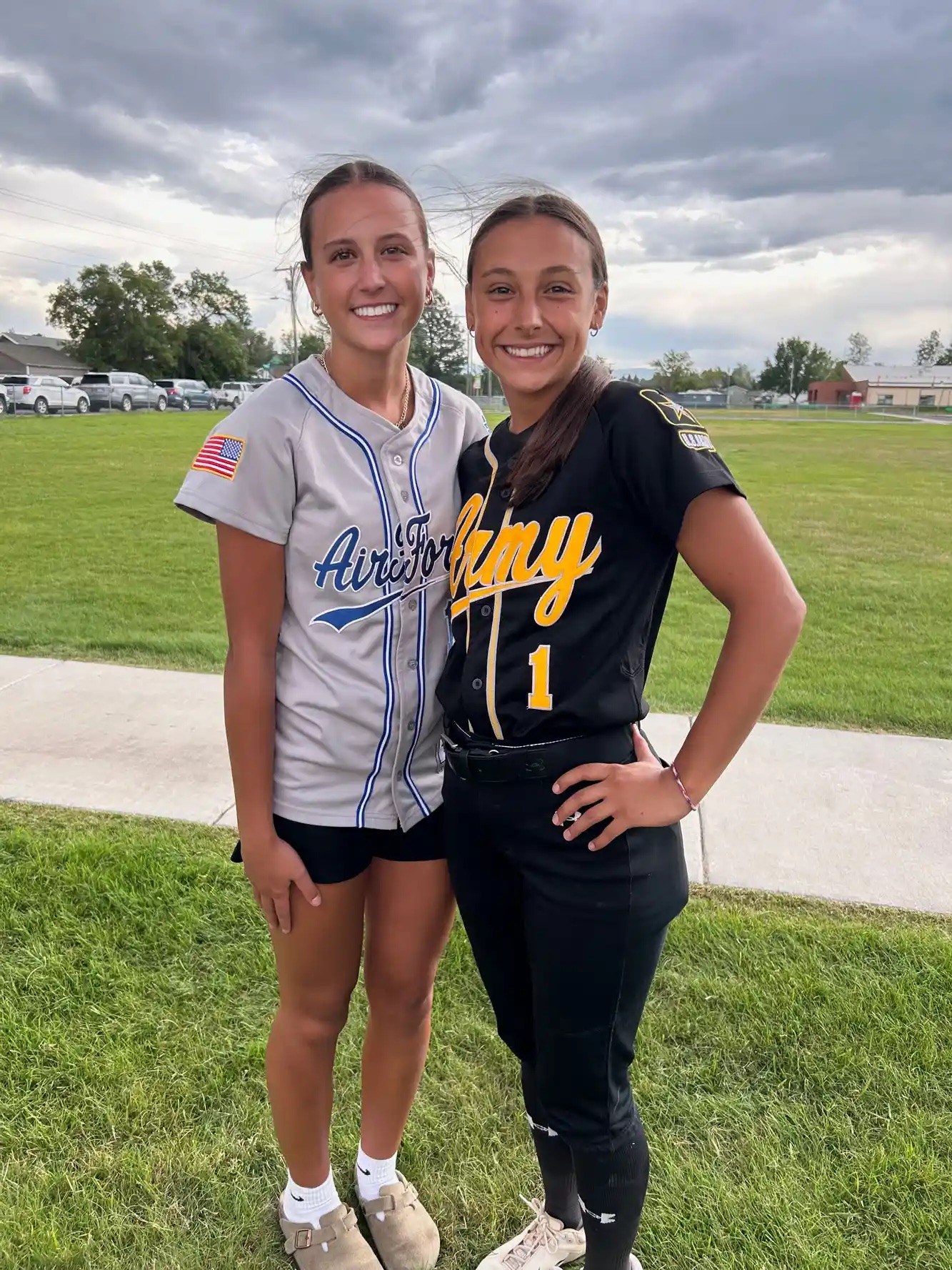 Montana high school softball player discovers long lost sister on opposing team