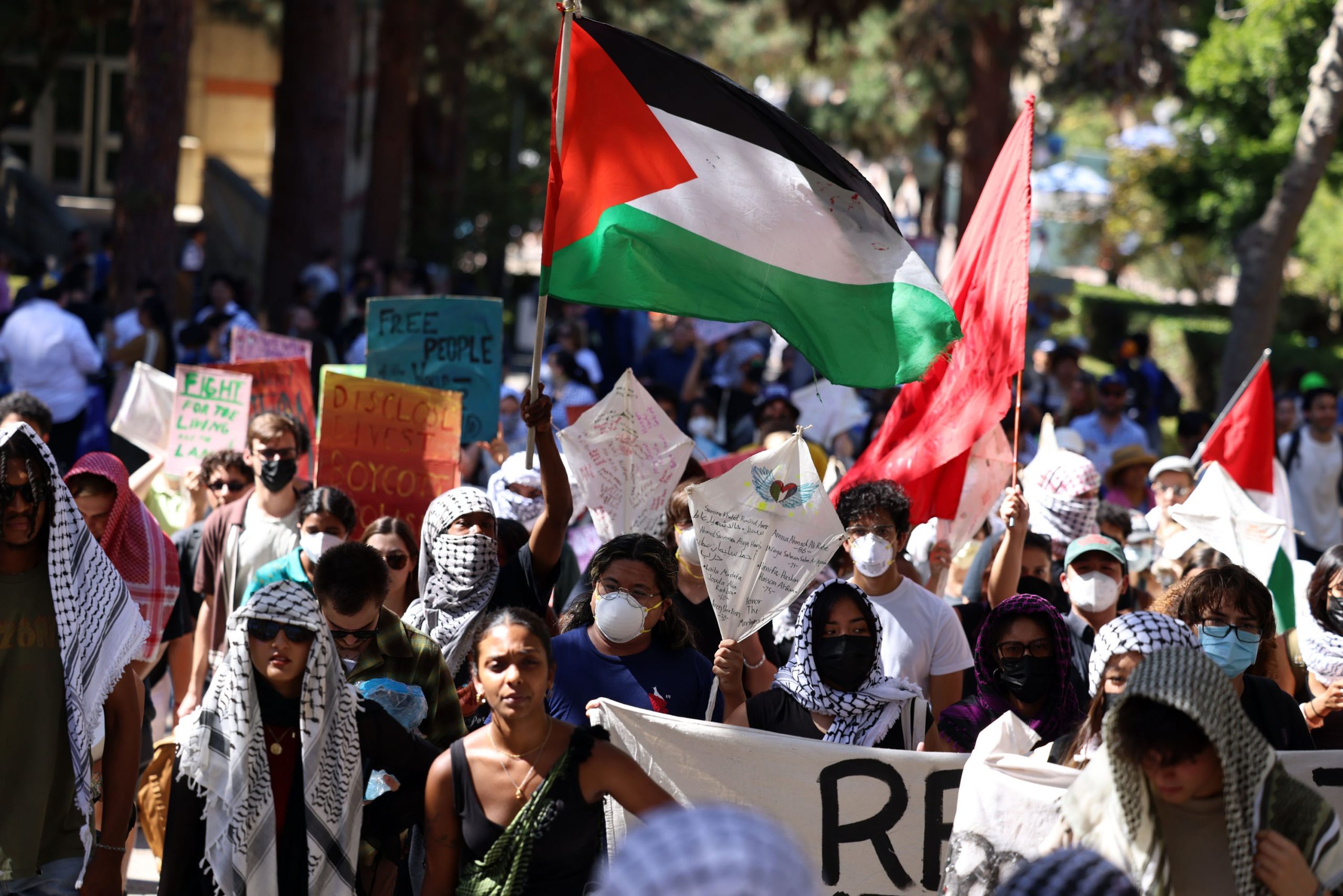 Pro Palestine UCLA students ‘chanting for death and destruction’ of Israel on Oct. 7 anniversary