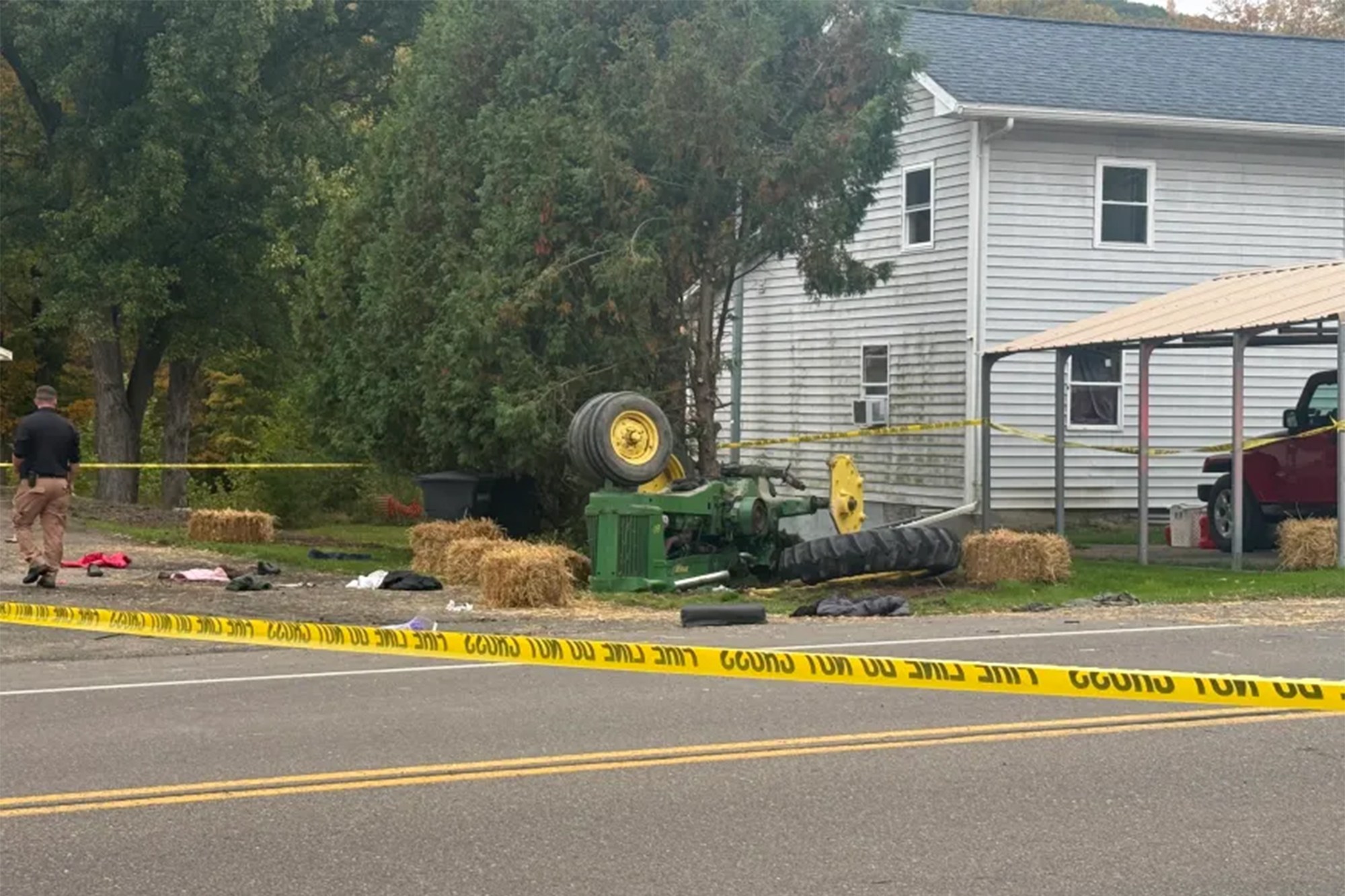 Out of control hayride tractor crashes, injuring 14 — including 3 critically — at upstate NY youth outing