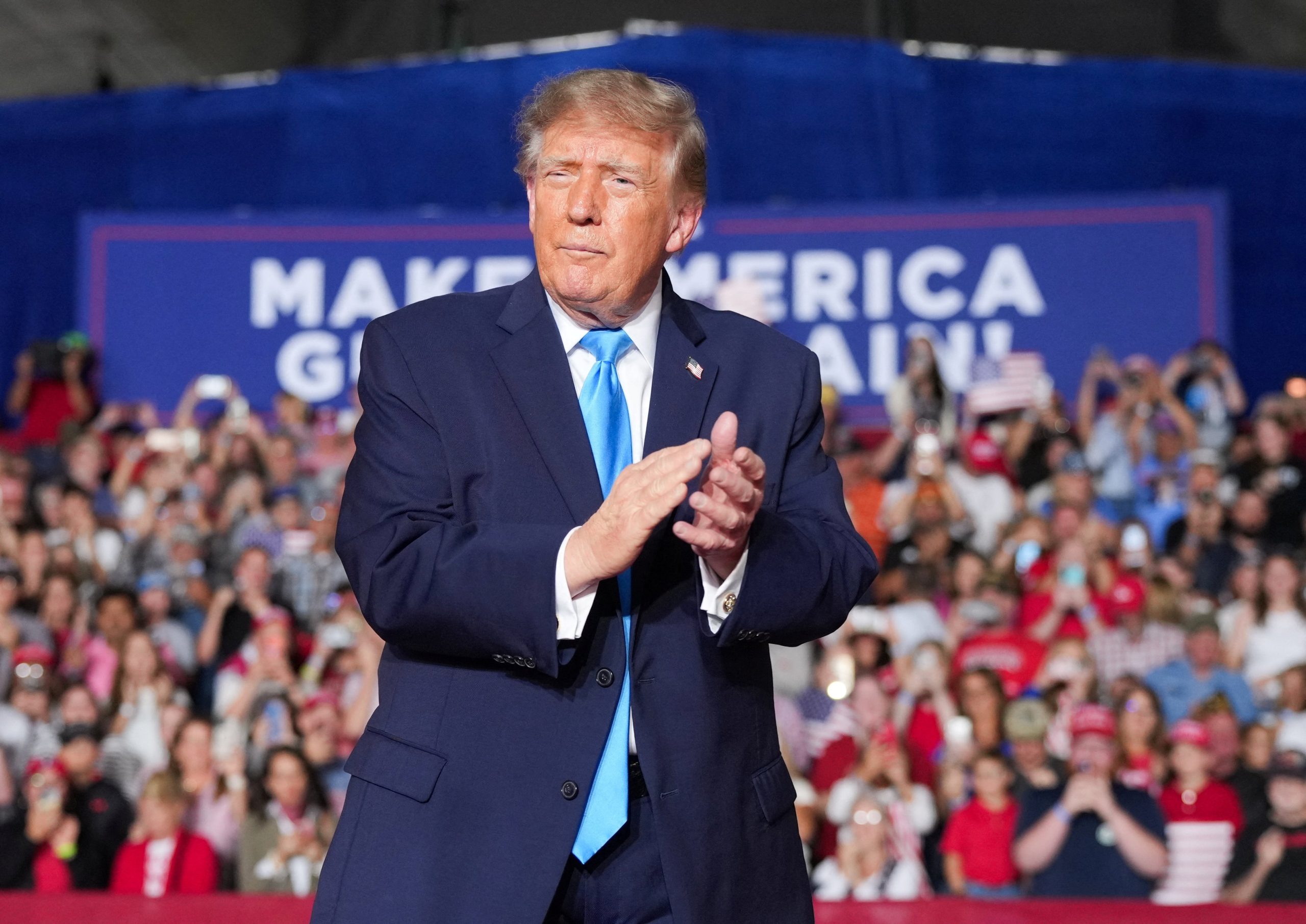 Trump signs executive order mid rally allowing drivers to use ‘tax free red dye diesel’ to lower fuel costs