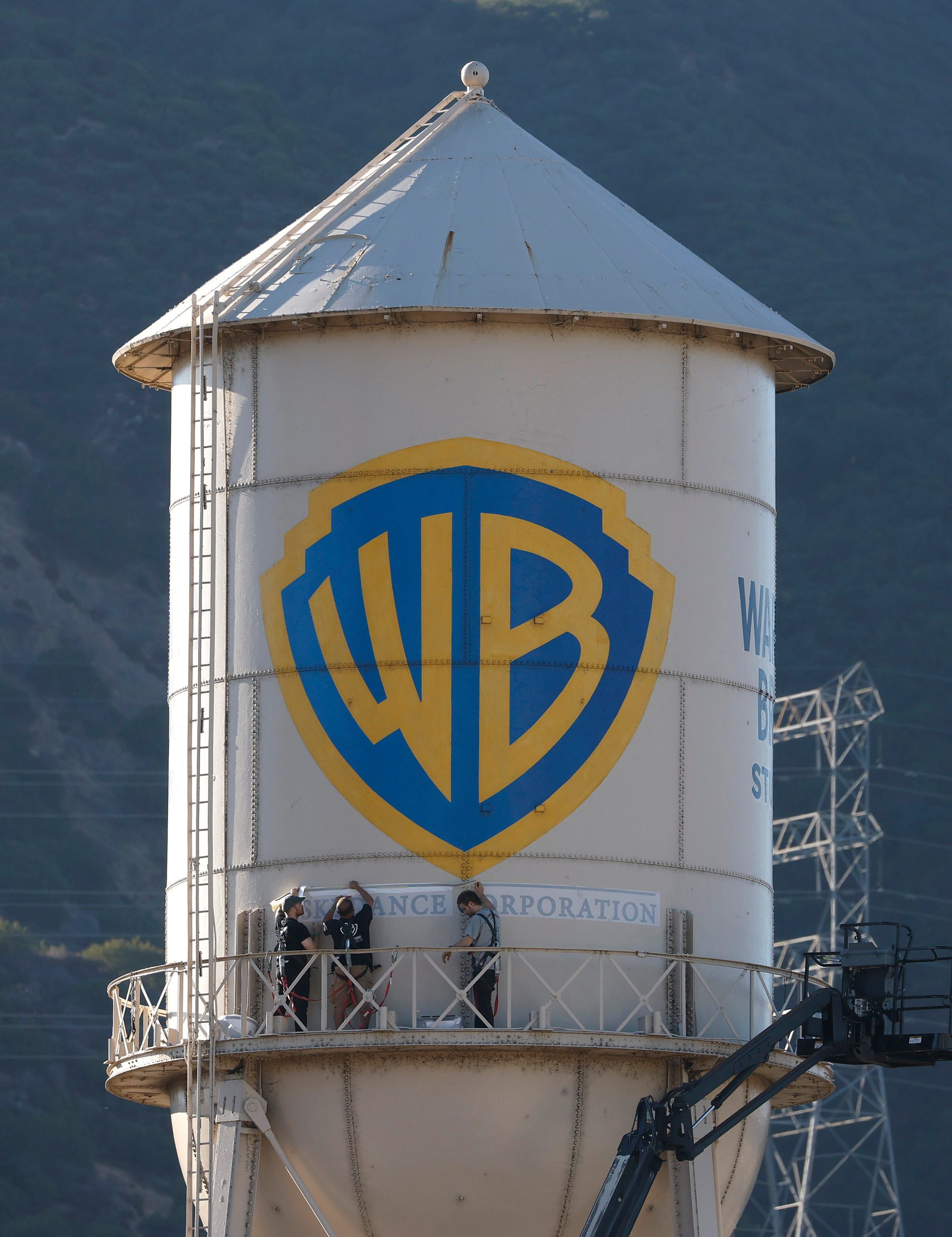 Legendary LA Warner Bros. water tower gets makeover after $81B Skydance takeover